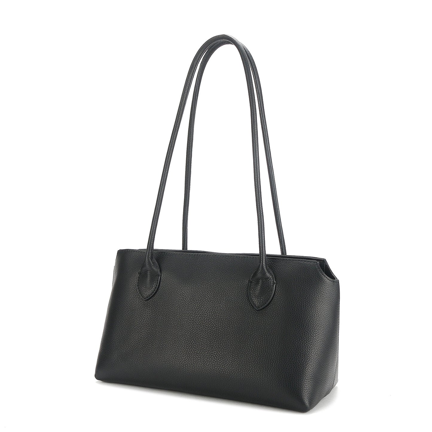 Genuine leather minimalist style tote bag