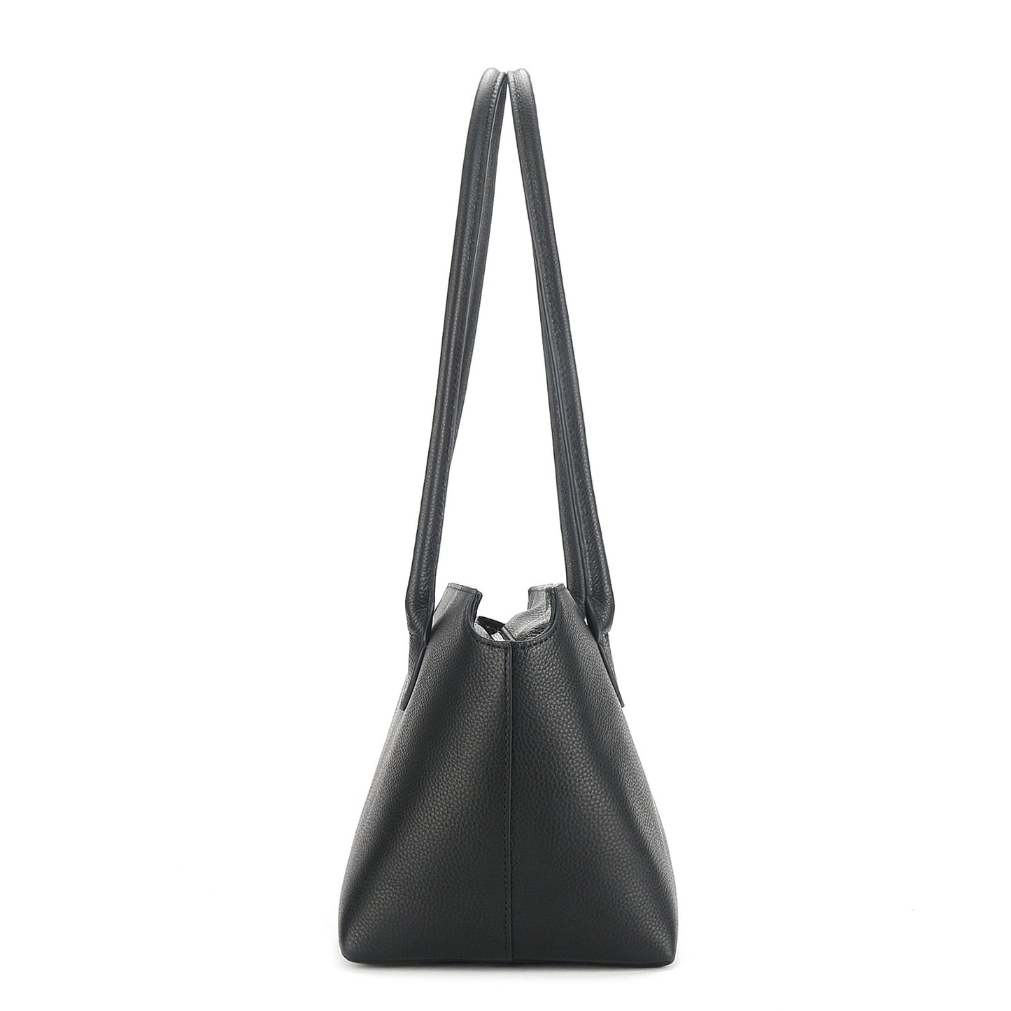 Genuine leather minimalist style tote bag