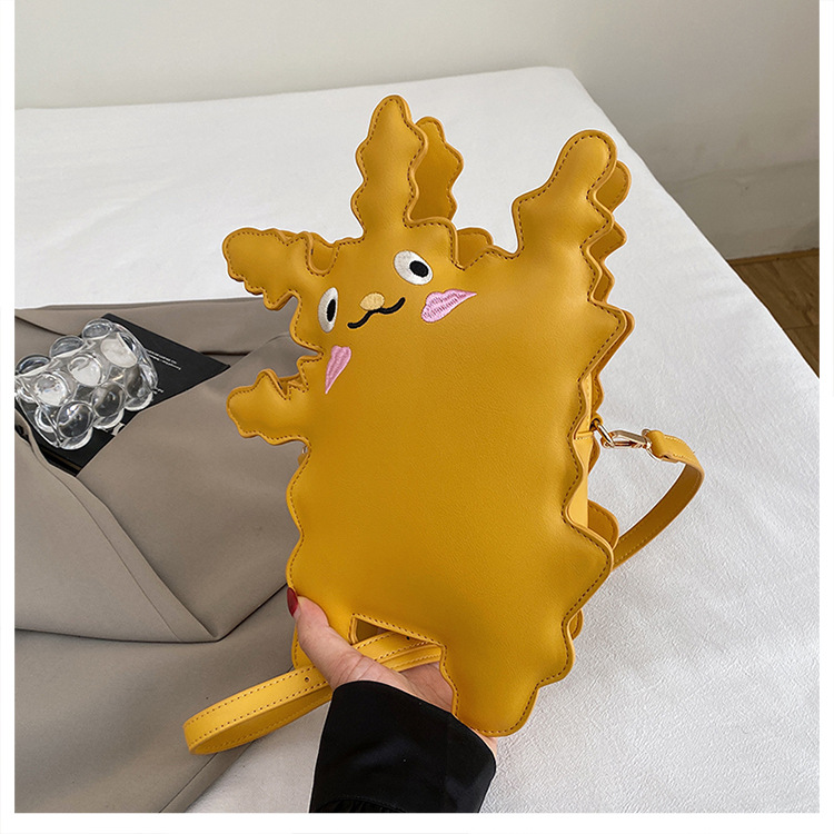 Cartoon pickup monster-shaped crossbody bag
