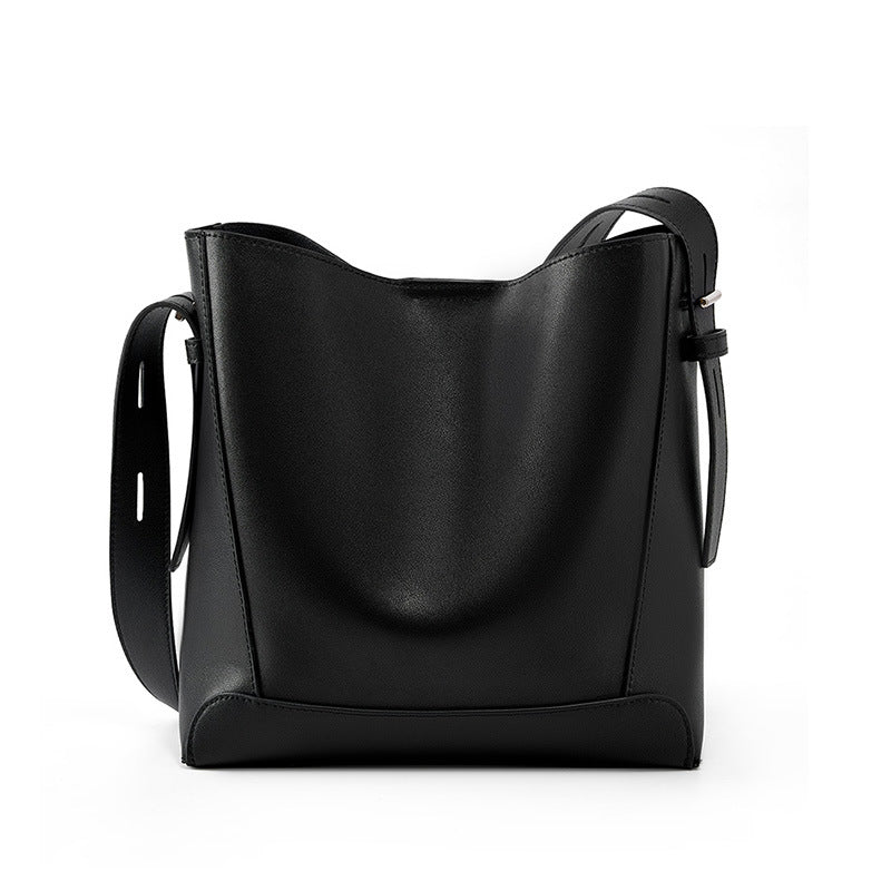 Versatile large capacity women bucket bag