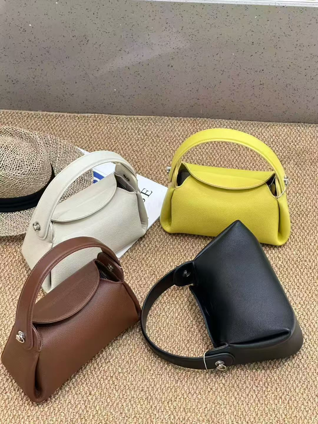 Small handbag of cigarette box type