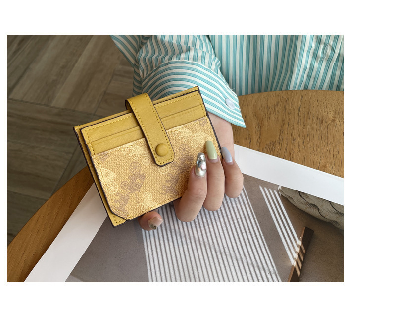 Thin exquisite pattern card holder bag