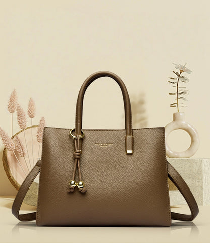 Multi-color commuter handbag