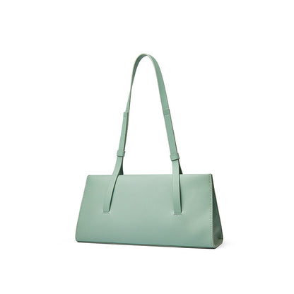 Simple French leather women's shoulder bag