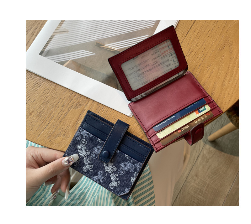 Thin exquisite pattern card holder bag
