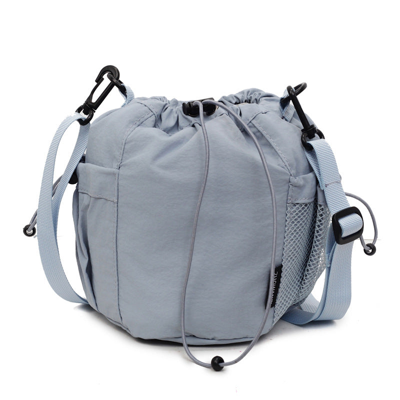 Lightweight and casual crossbody bag drawstring opening