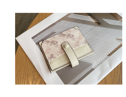 Thin exquisite pattern card holder bag