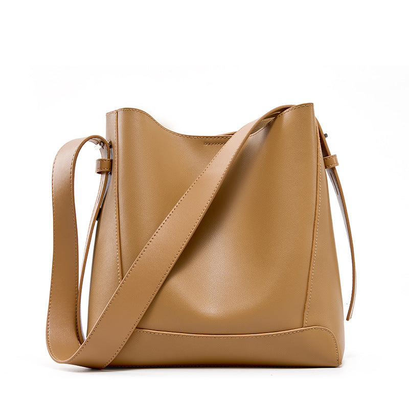 Versatile large capacity women bucket bag