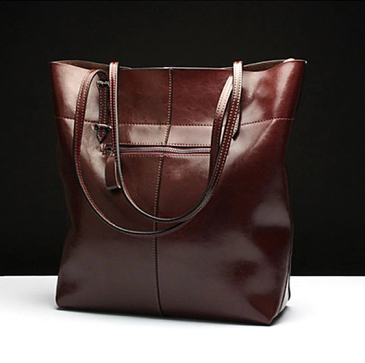 Large capacity genuine leather women's underarm bag