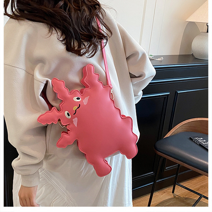 Cartoon pickup monster-shaped crossbody bag