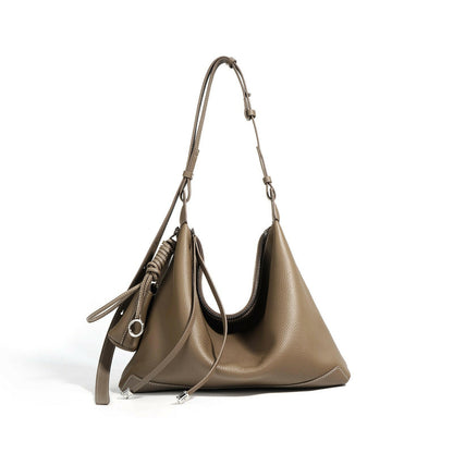 2025New Niche Simple Style Large Capacity Commuter Tote Bag High-end Fashion Underarm Bag - zoraflux