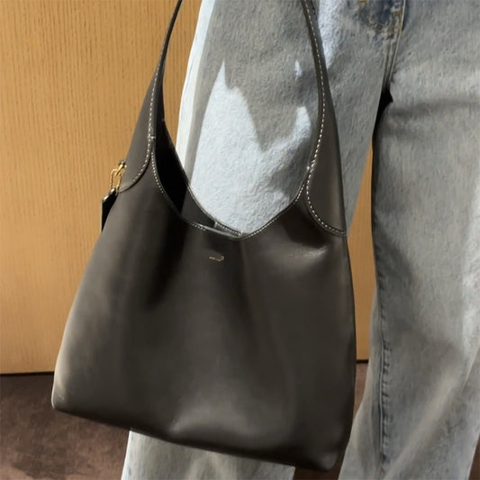 Retro single-shoulder wandering tote bag