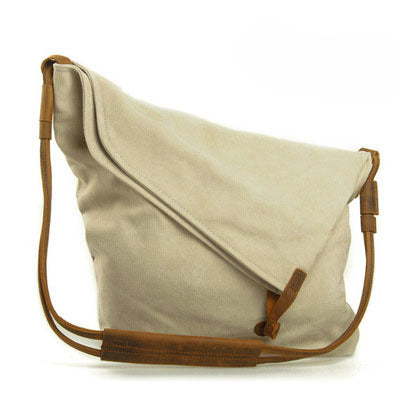 Retro literary canvas women's shoulder bag