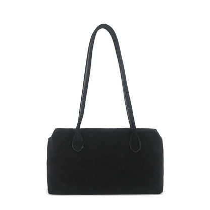 Genuine leather minimalist style tote bag