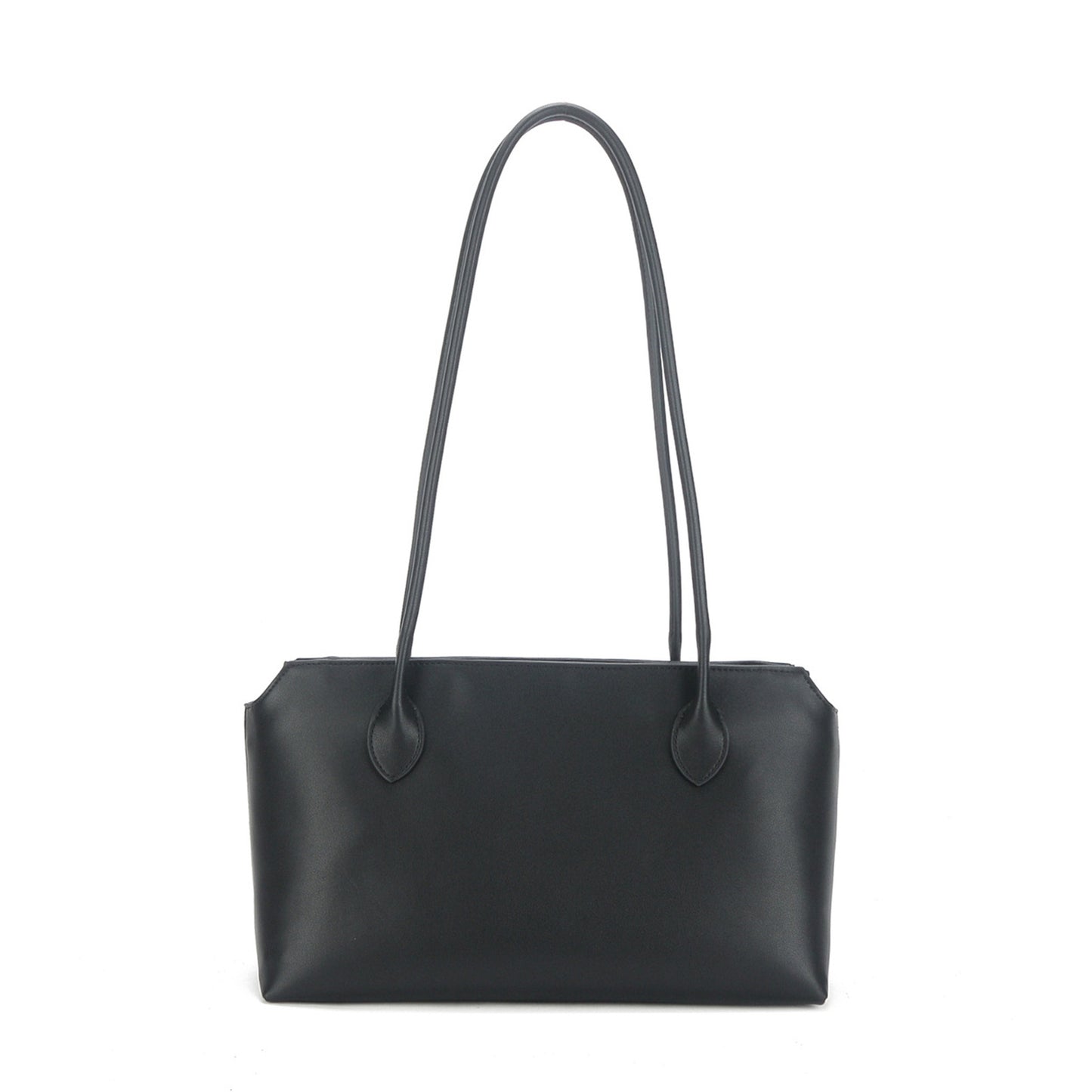 Genuine leather minimalist style tote bag