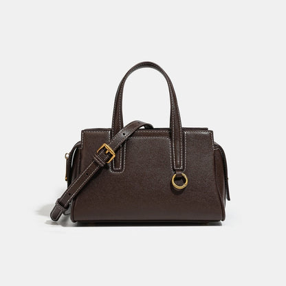 A retro versatile crossbody bag made of vegetable - tanned cowhide - zoraflux