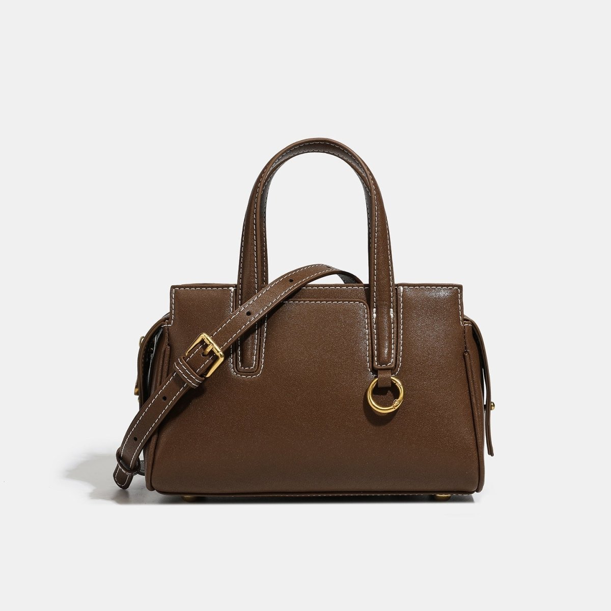 A retro versatile crossbody bag made of vegetable - tanned cowhide - zoraflux