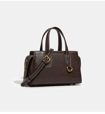 A retro versatile crossbody bag made of vegetable - tanned cowhide - zoraflux