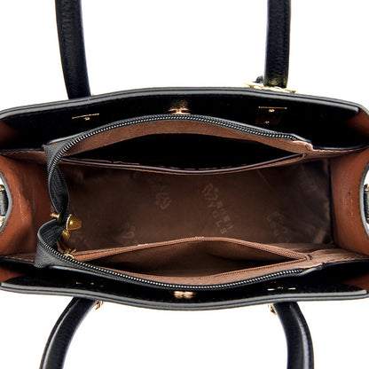 Multi-color commuter handbag