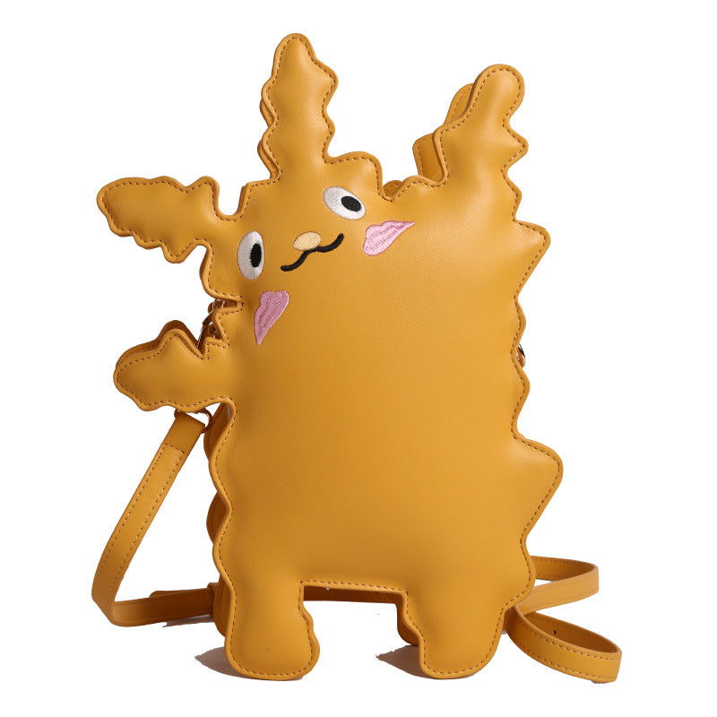 Cartoon pickup monster-shaped crossbody bag