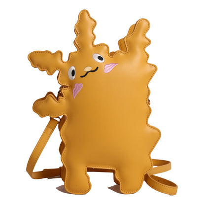 Cartoon pickup monster-shaped crossbody bag