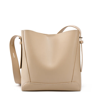 Versatile large capacity women bucket bag