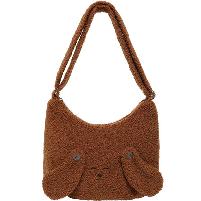 Cute Animal lamb plush crossbody bag