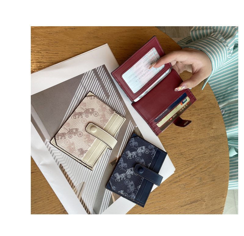 Thin exquisite pattern card holder bag