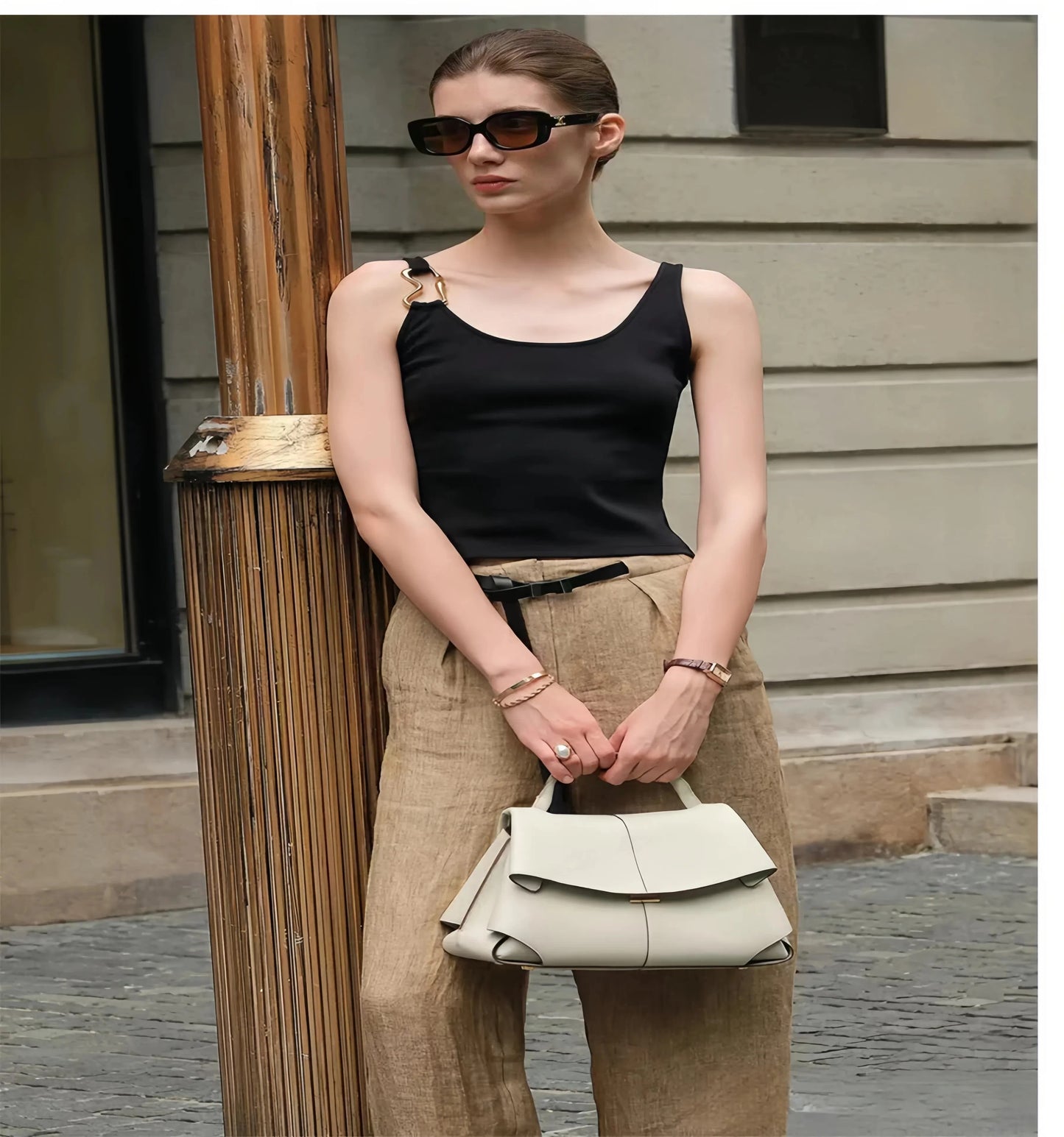 Genuine leather women's handbag