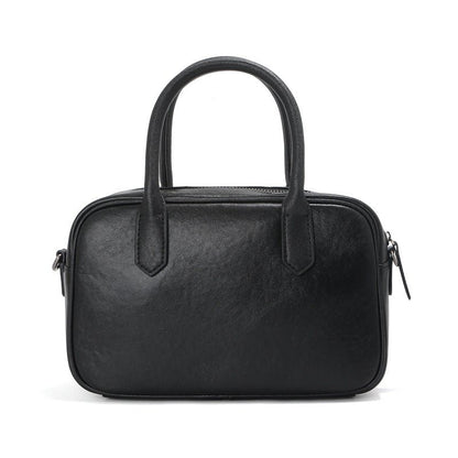 Advanced vegetable-tanned leather ball bag for women - zoraflux