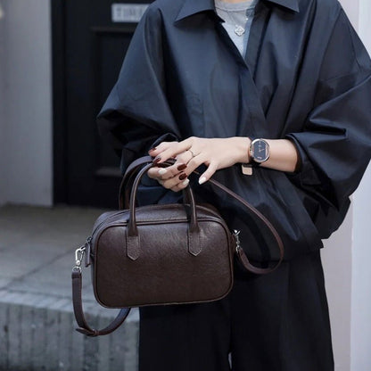 Advanced vegetable-tanned leather ball bag for women - zoraflux