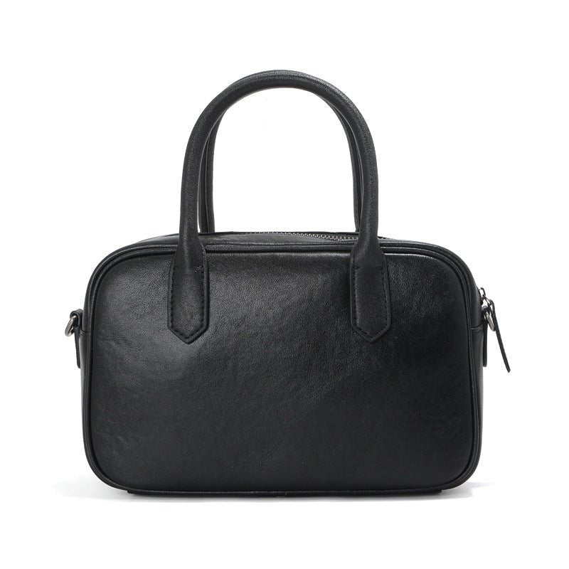 Advanced vegetable-tanned leather ball bag for women - zoraflux