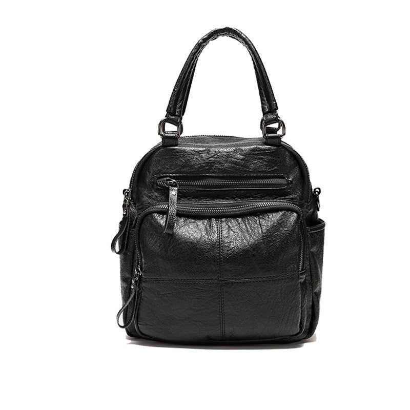 Anti - theft men and women more back method leather bag - zoraflux