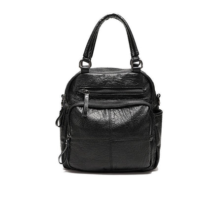 Anti - theft men and women more back method leather bag - zoraflux