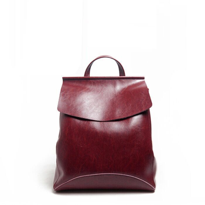 Versatile cowhide multi-functional backpack