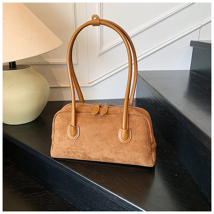 Retro baguette underarm single-shoulder bag