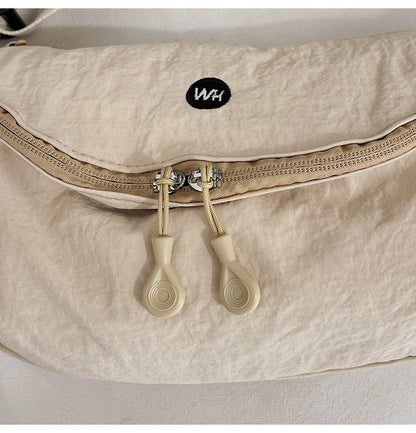 Casual Texture Versatile Nylon Dumpling Bag Korean Style ins Trendy Fashionable Women's Crossbody Shoulder Bag - zoraflux