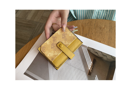 Thin exquisite pattern card holder bag