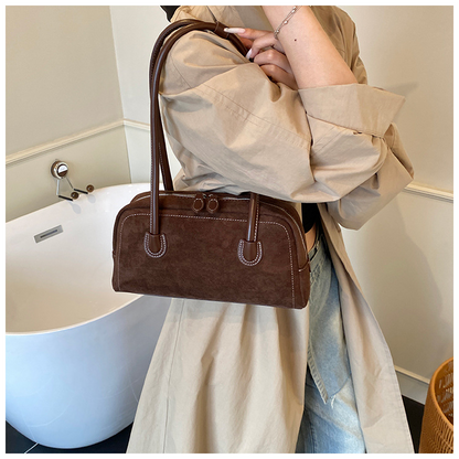 Retro baguette underarm single-shoulder bag