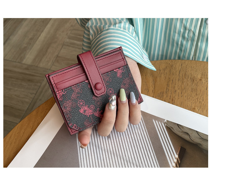 Thin exquisite pattern card holder bag