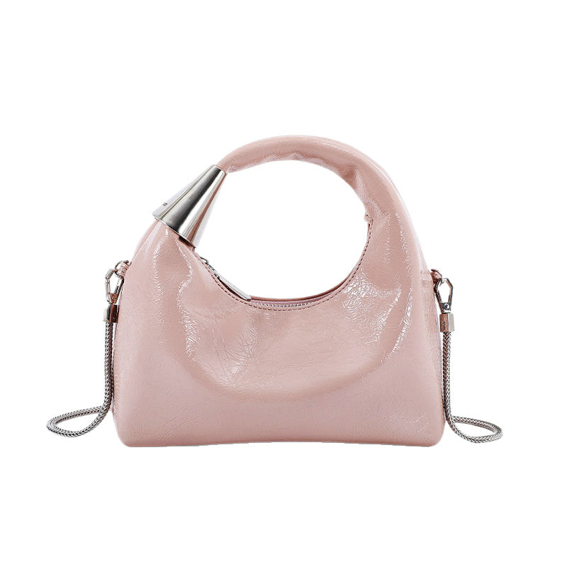 Cute thin shoulder strap silver accessory crossbody bag