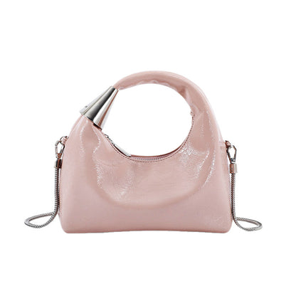 Cute thin shoulder strap silver accessory crossbody bag