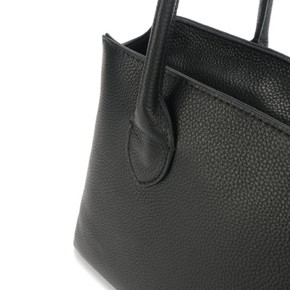 Genuine leather minimalist style tote bag