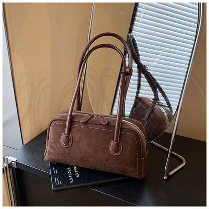 Retro baguette underarm single-shoulder bag