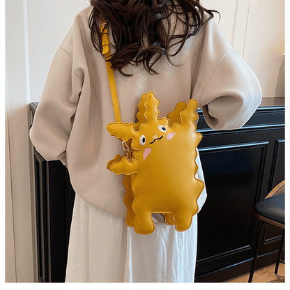 Cartoon pickup monster - shaped crossbody bag - zoraflux