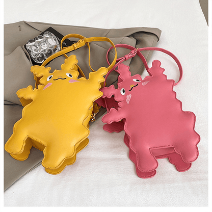 Cartoon pickup monster - shaped crossbody bag - zoraflux
