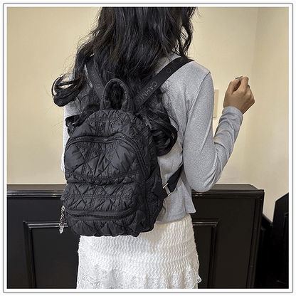 Casual pleated cloud - shaped backpack - zoraflux