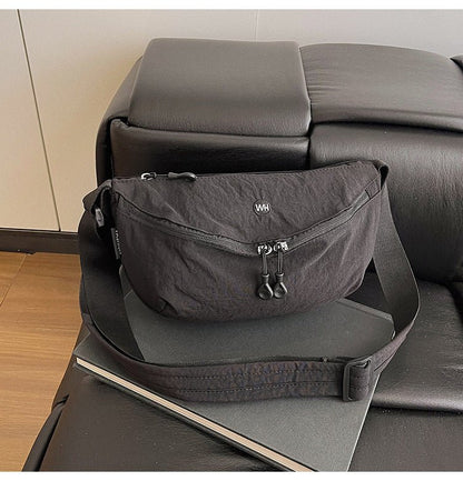 Casual Texture Versatile Nylon Dumpling Bag Korean Style ins Trendy Fashionable Women's Crossbody Shoulder Bag - zoraflux