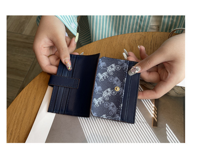 Thin exquisite pattern card holder bag