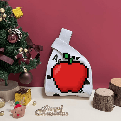 Christmas limited edition knitted hand-held gift bag - zoraflux